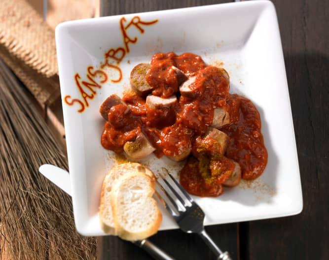 Currywurst mit Sansibar Currysauce - Cookidoo® – the official Thermomix ...