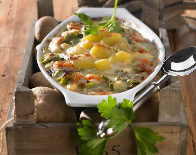Gemüseauflauf mit Kartoffeln und Parmesan überbacken - Cookidoo® – the ...