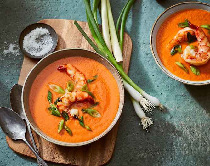Tomaten-Kokos-Suppe mit Garnelen - Cookidoo® – das offizielle Thermomix ...