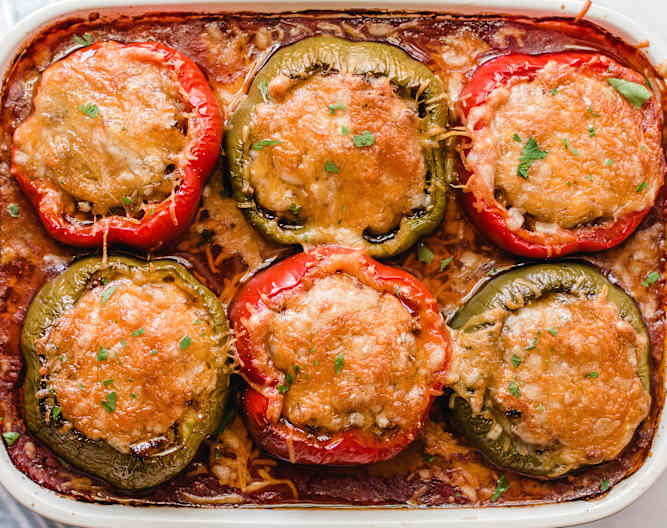 Beefy Stuffed Peppers with Tomato Sauce Cookidoo® the official