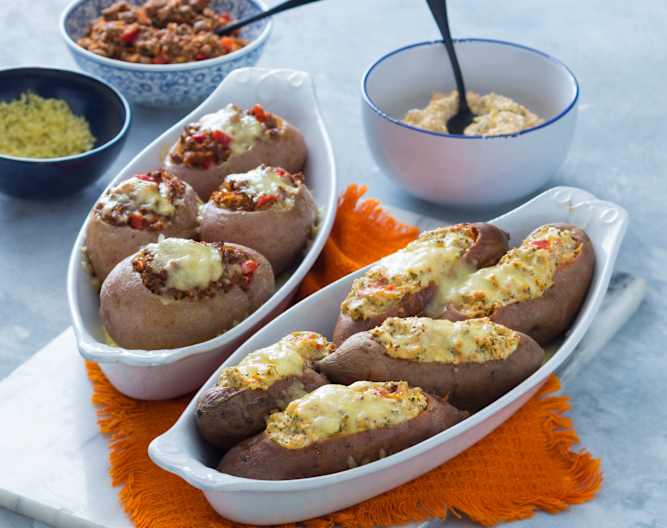 Stuffed jacket potatoes (two ways) Cookidoo® the official Thermomix