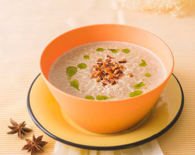 Crema de hongos con tocino Cookidoo® la plataforma de recetas