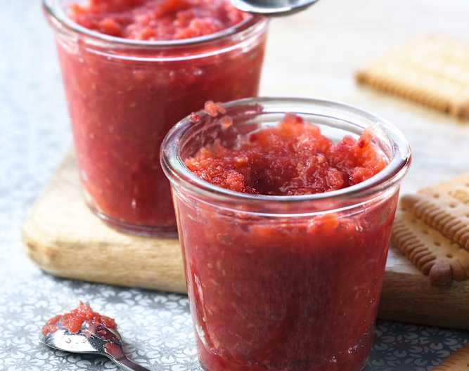 Compote coingpommeframboise Cookidoo® das offizielle Thermomix