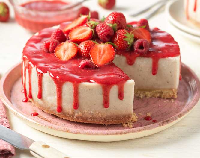 Veganer New York Cheesecake mit Beerentopping - Cookidoo® – la nostra ...