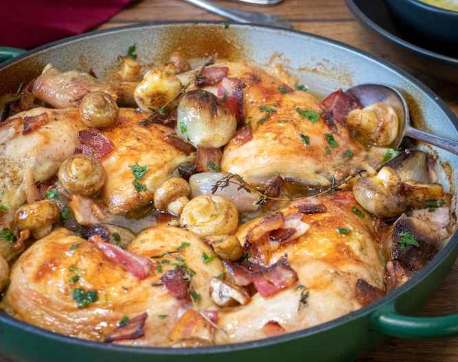 Coq au vin blanc with mashed potato Cookidoo® the official