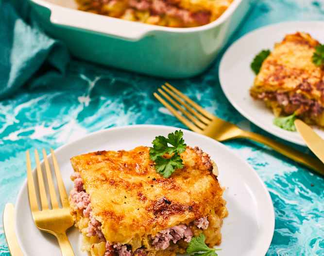 Röstiauflauf mit Kasseler und Frischkäsesauce - Cookidoo® – the ... Röstiauflauf mit Kasseler und Frischkäsesauce - Cookidoo® – the ...