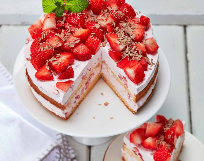 Erdbeer-Sahne-Torte ohne Gelatine - Cookidoo® – the official Thermomix ...