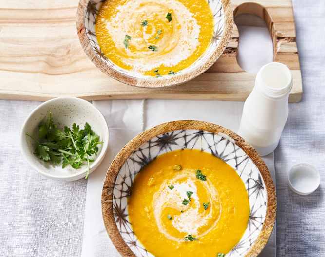 Velouté carottes, navets et chorizo - Cookidoo® – the official