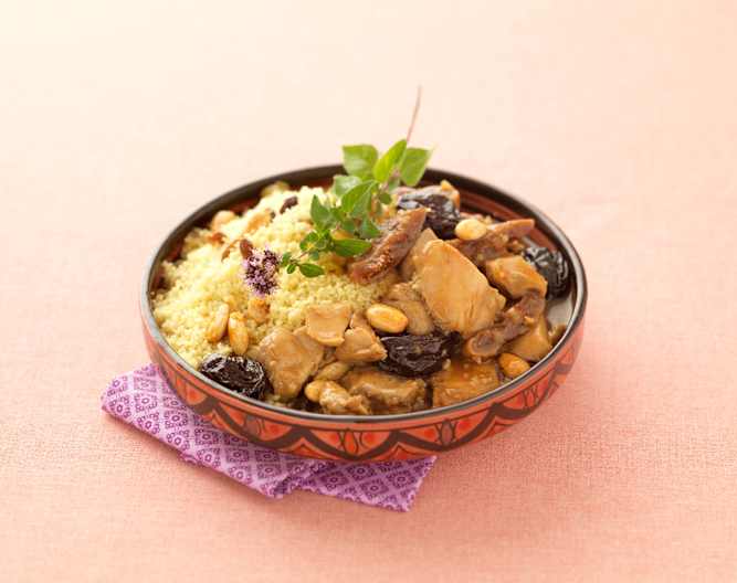 Tajine van kip met honing en pruimen Cookidoo® la plataforma de recetas oficial de Thermomix®