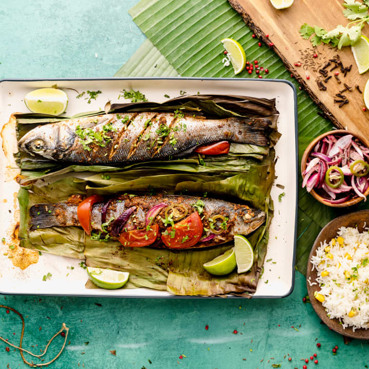 Thai-style Fish Baked in Banana Leaves with Mixed Salad - Cookidoo® – the  official Thermomix® recipe platform