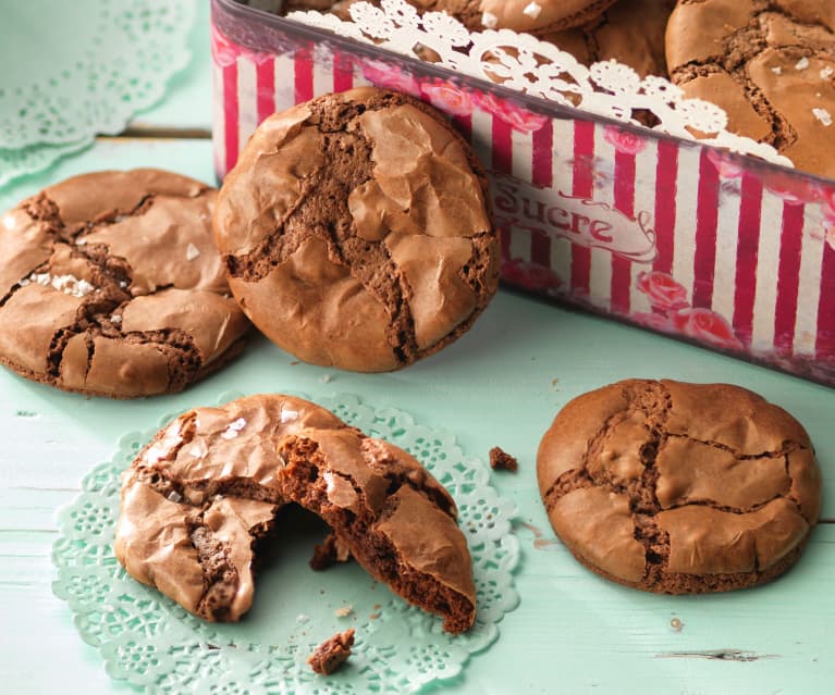 Biscotti sfogliati al cioccolato