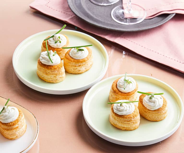 Vol-au-vent con mousse al Gorgonzola (per 2 persone)