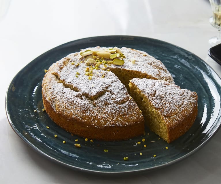 Torta di mandorle e pistacchi