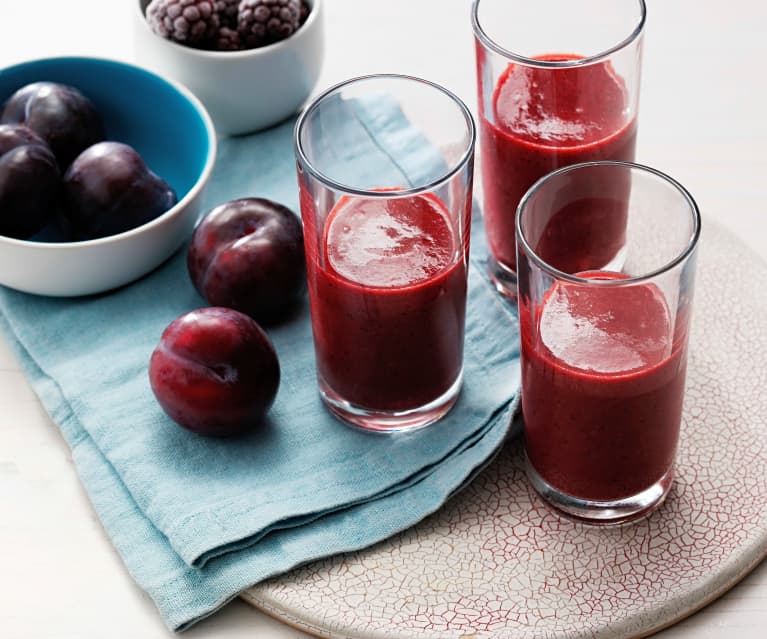 Smoothie prune et mûre