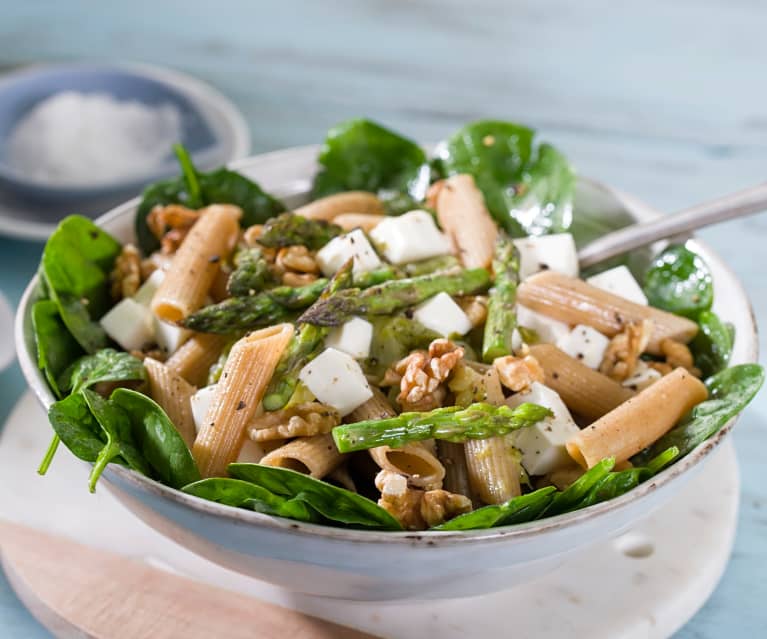 Pasta integral con verduras. Receta de pasta sana y deliciosa - De Rechupete