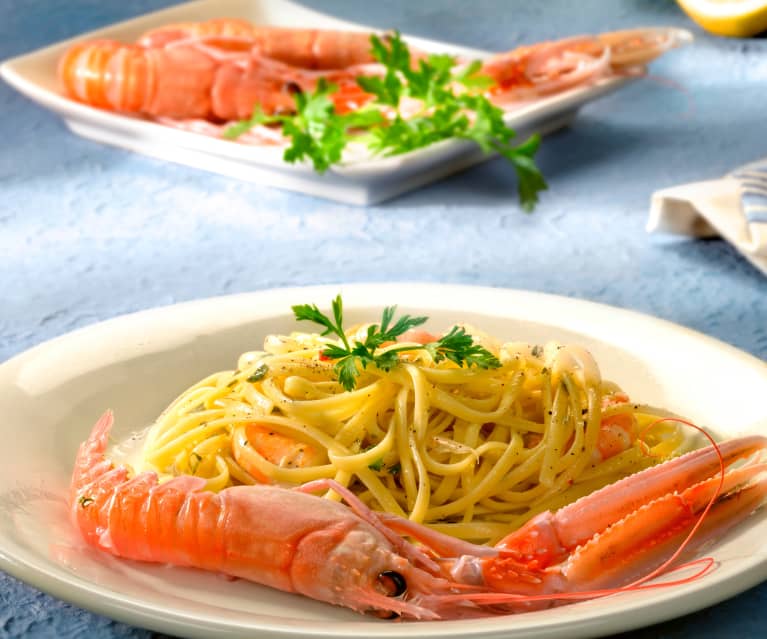 Linguine aux langoustines et au citron