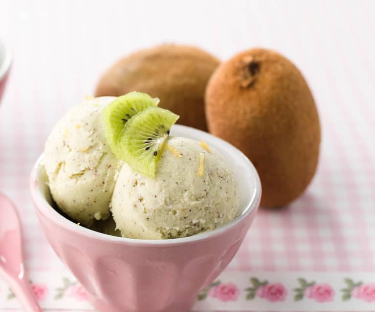 Gelado de kiwi e limão