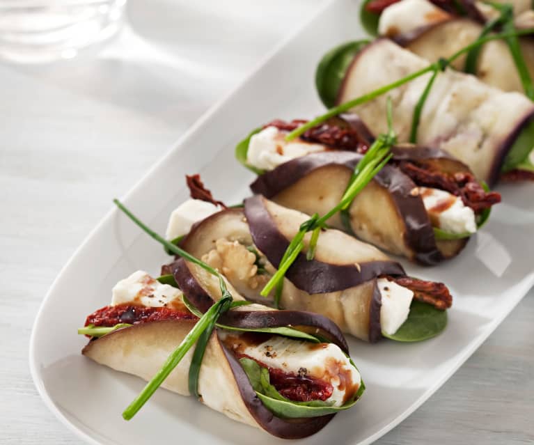 Eggplant with Feta Cheese and Sundried Tomatoes