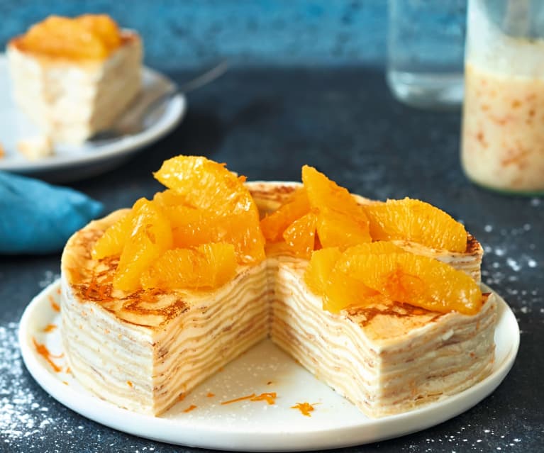 Gâteau de crêpes à l'orange