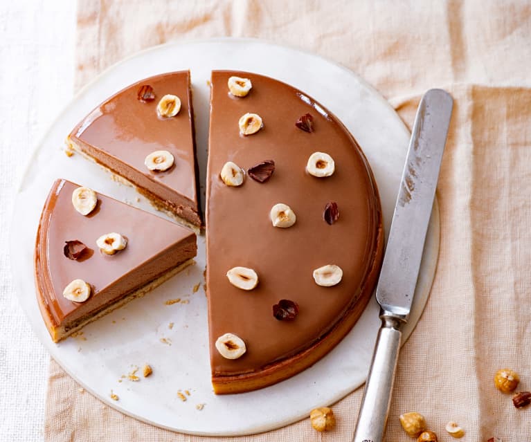 Tarte entremets chocolat et noisette