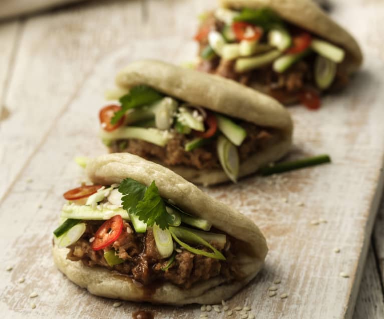 Leftover Roast Bao Buns with Hoisin Sauce