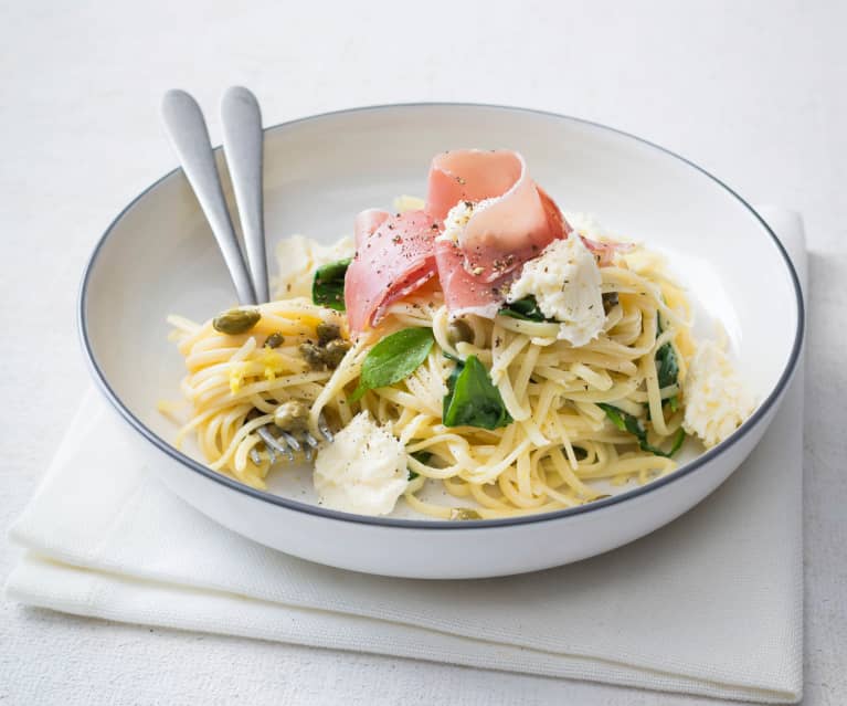 Linguine with lemon and prosciutto - Cookidoo® – the official Thermomix® recipe  platform