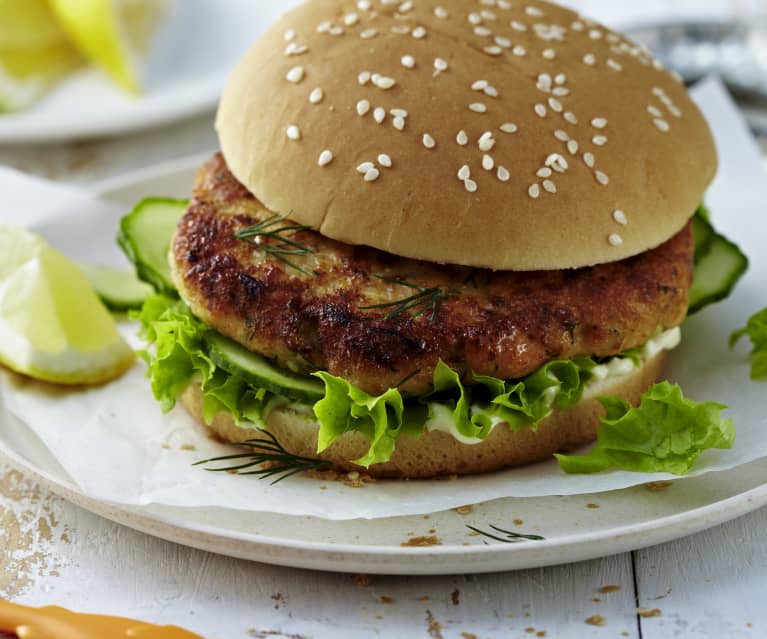 Lachs-Burger