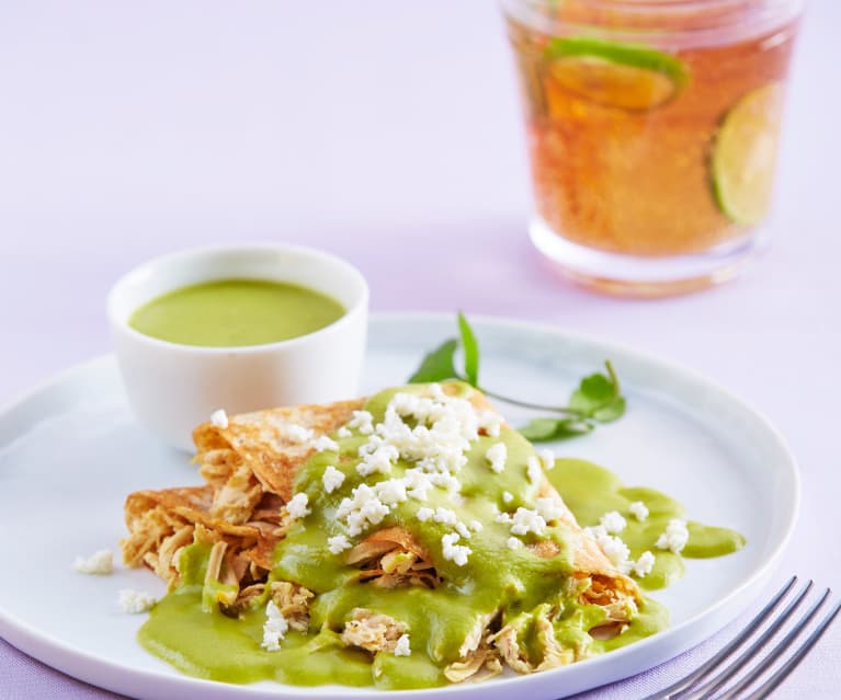 Crepas de pollo en salsa de chile poblano - Cookidoo® – the official  Thermomix® recipe platform