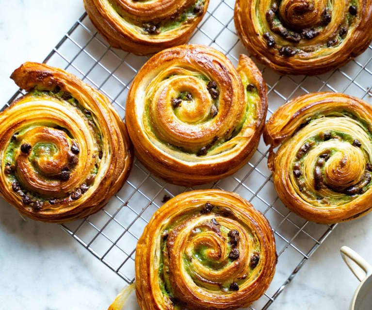 Brioche en escargot aux pépites de chocolat - Recette i-Cook'in