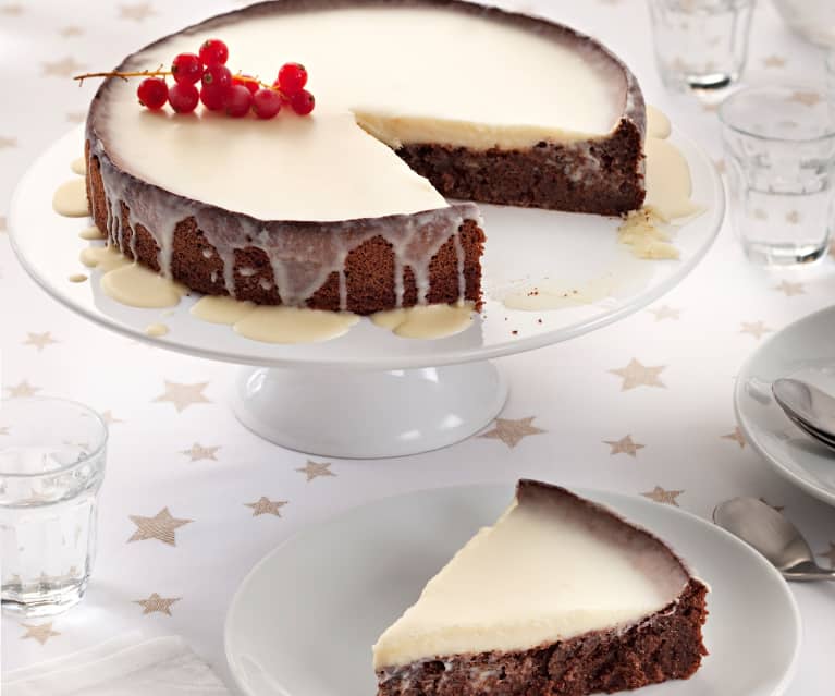 Torta di mandorle con cioccolato bianco