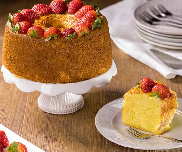 Chiffon cake alle fragole