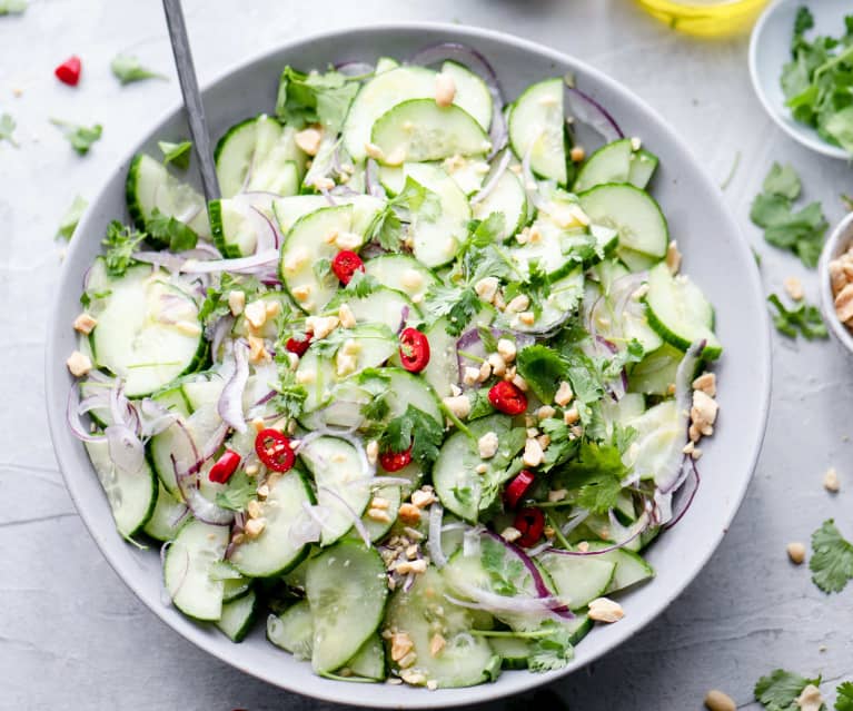 Thai cucumber salad (Thermomix® Cutter, TM6)