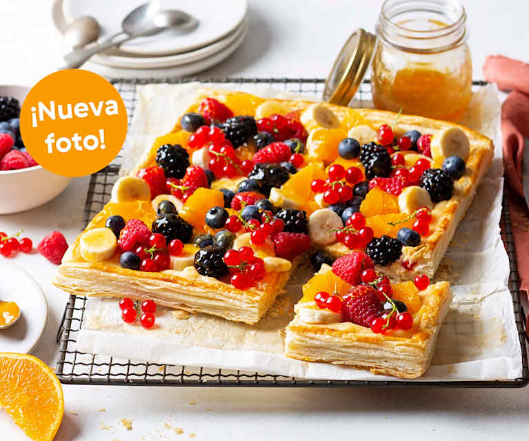 Tarta de hojaldre y frutas frescas Tarta de hojaldre y frutas frescas