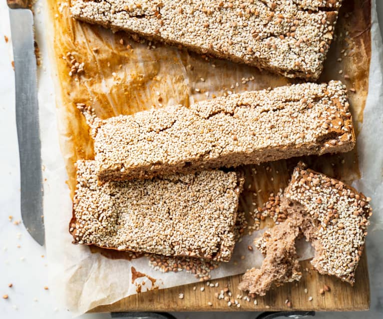 Pain sans gluten au sésame et au kasha