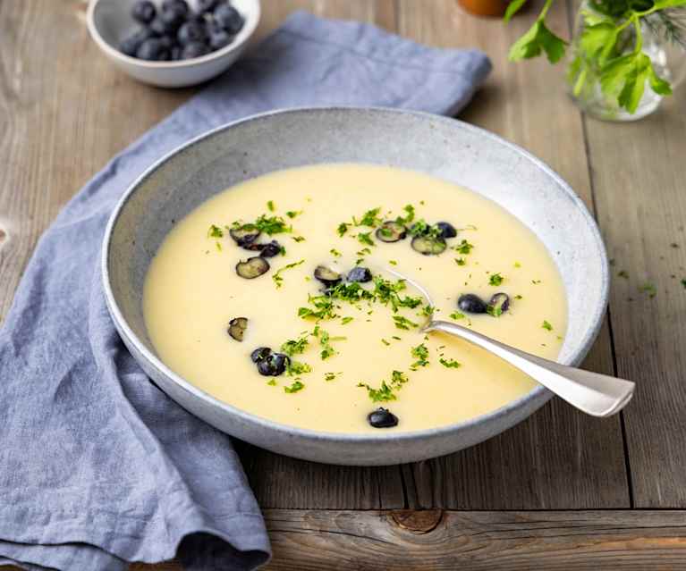 Karfiolsuppe mit Polenta