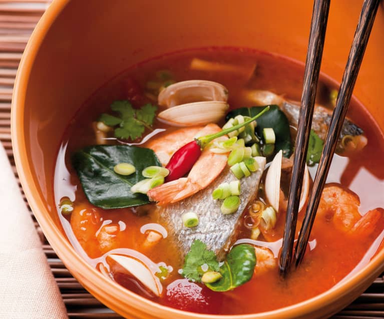 Zuppa piccante di miso con verdure