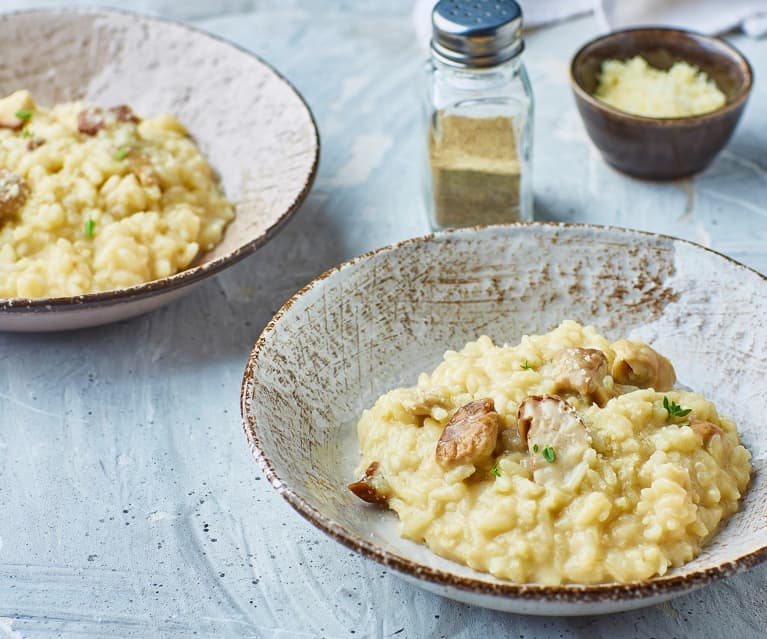 Risotto ai funghi (per 2 persone)