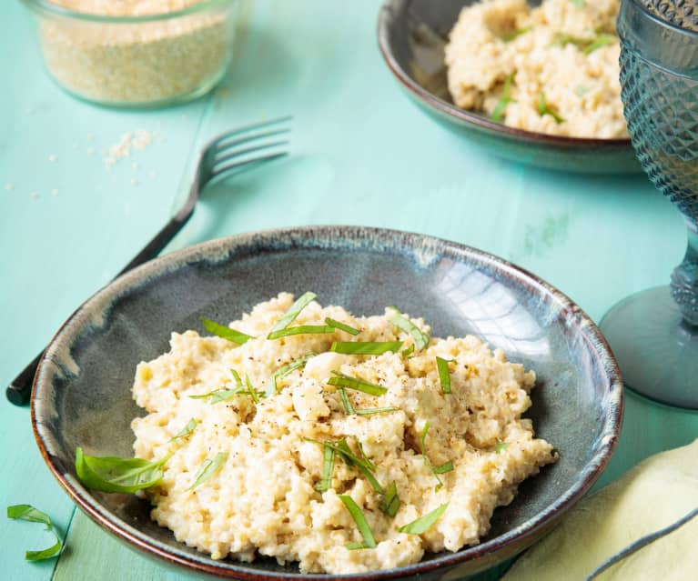 Risotto de quinoa à l'aubergine