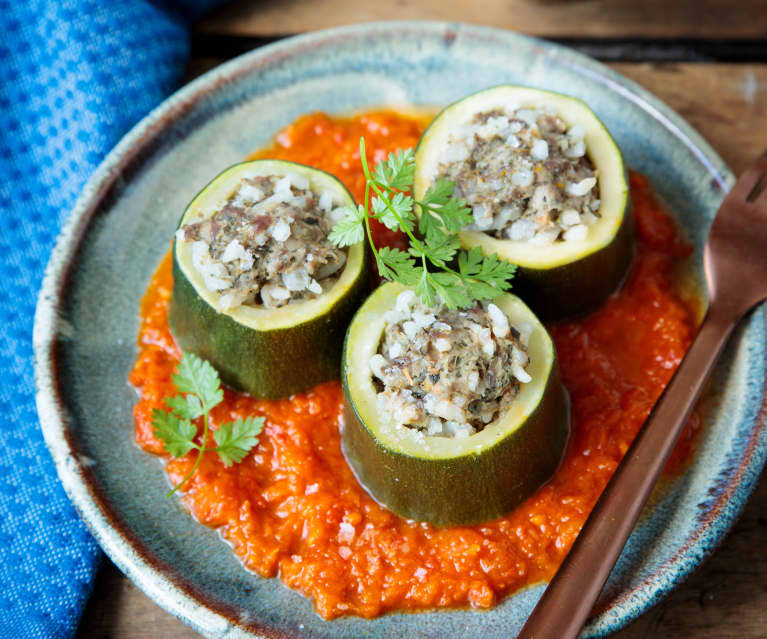 Courgettes farcies à l'orientale