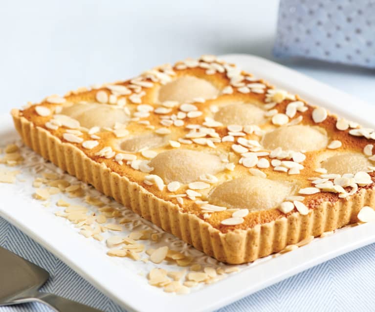 Tarte de pera e amêndoa