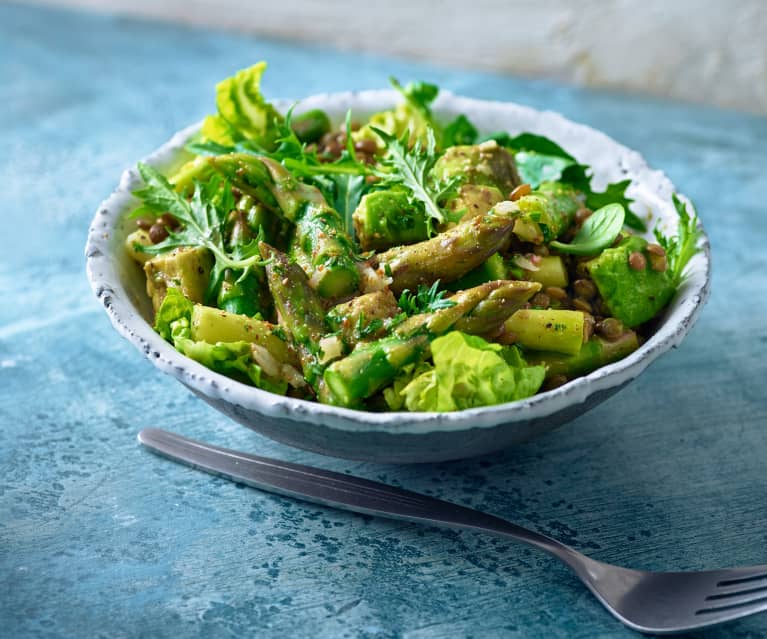 Green-Buddha-Salad mit Spargel