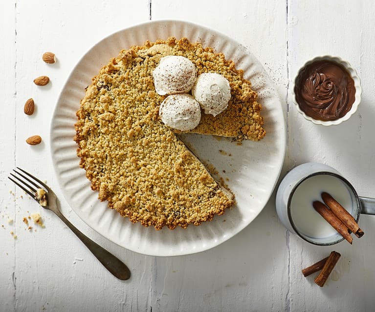 Torta sbrisolona al cioccolato (vegan)