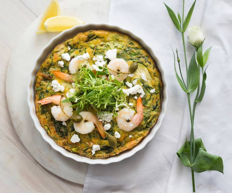 Frittata med scampi