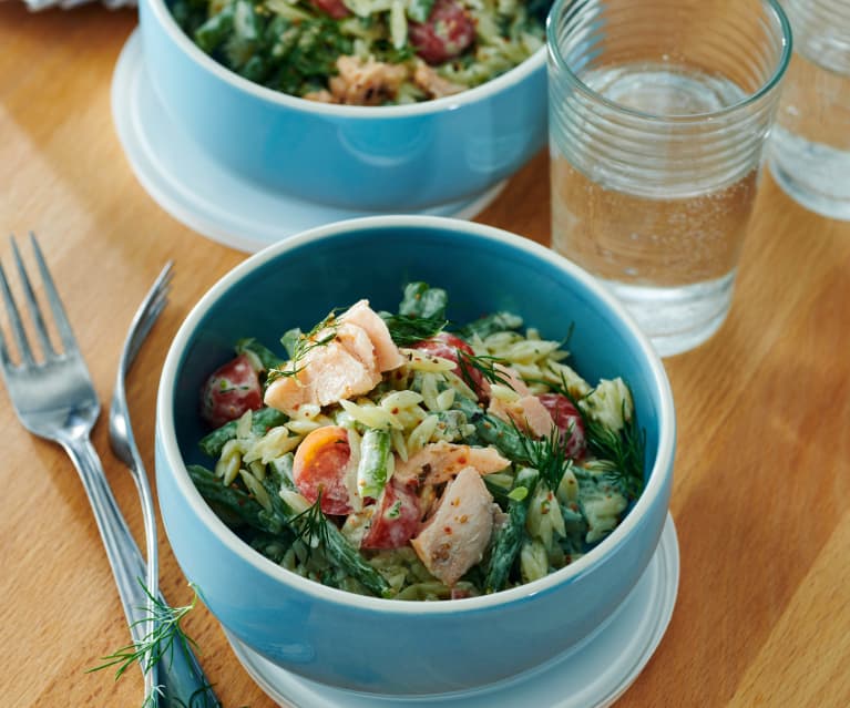 Lachs-Risoni-Bowl