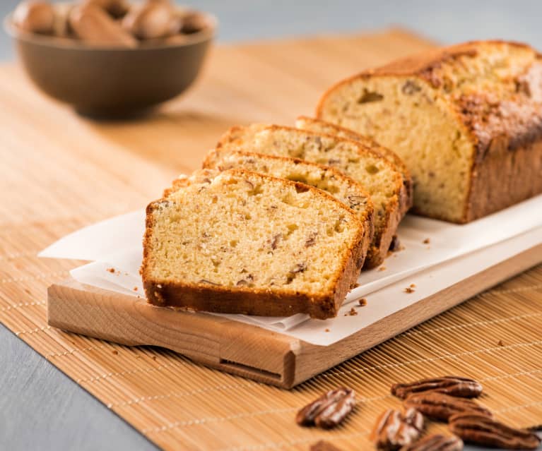 Cake de plátano y nueces pacanas