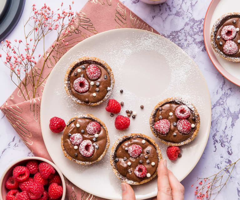 Coque croustillante au chocolat et à la framboise