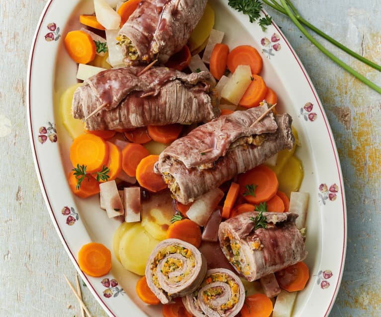 Involtini di carne con verdure