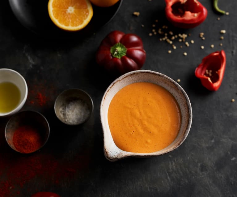 Salsa holandesa con pimiento rojo y paprika TM6