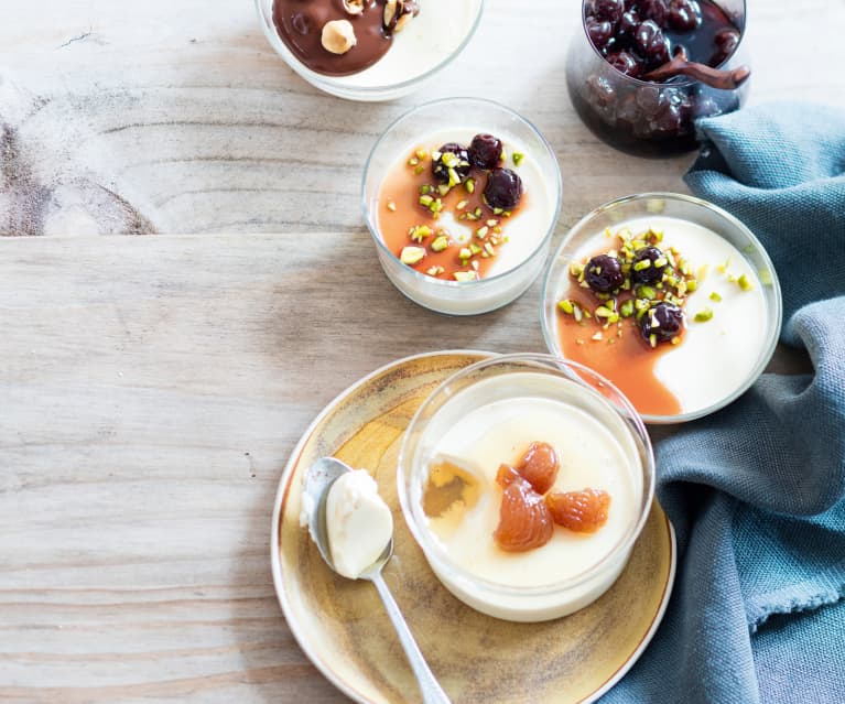 Recette Panna cotta chocolat blanc-purée de mangue maison