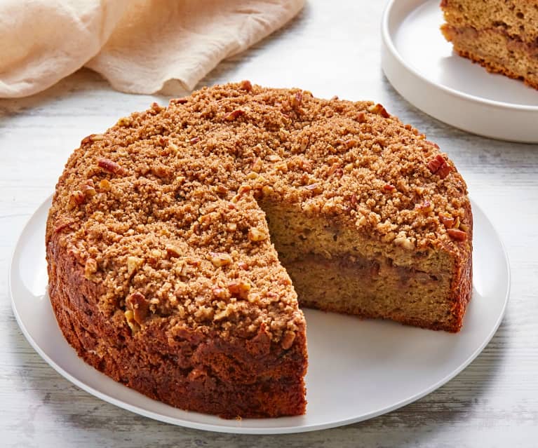 Gâteau au café aux pommes et aux dattes sans gluten